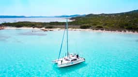 From Santa Teresa Gallura: La Maddalena Catamaran Tour