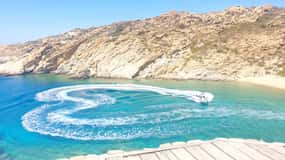From Milopotas: Ios Island Scenic Snorkeling Cruise