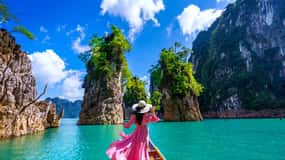Khao Lak: Tour privato di un giorno a Khao Sok con tour in barca e pranzo