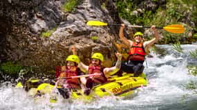Vanuit Split/Šestanovac: Raften op de Cetina rivier
