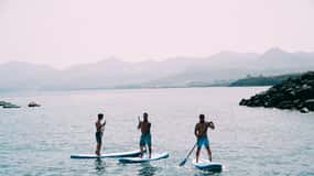 Puerto del Carmen: SUP Stand-Up Paddle les met instructeur