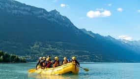 De Interlaken: Rafting em família