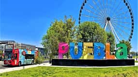 Puebla : Visite de la ville en Hop-on Hop-off et roue d'observation