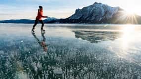From Banff: Icefields Parkway & Abraham Lake Ice Bubbles