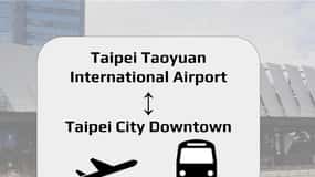 Taipei : Aéroport de Taoyuan (TPE) Transfert en bus aller-retour