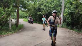 Bangkok: Bang Kachao E-Scooter Jungle Tour