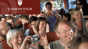 Dresden: 1.5-Hour Comedy Bus Tour in German