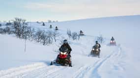 Alta: safari guidato in motoslitta su Finnmarksvidda con snack