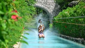 Buggy Ride, Zipline Splash & Waterfall Pool Combo with Lunch
