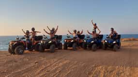 Malia: Off-Road Quad Safari Evening Tour with Dinner