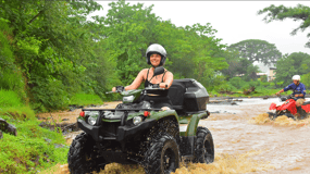 Jaco Beach & Los Suenos: Double ATV & Waterfalls Stop