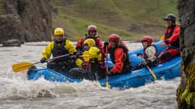 Varmahlíð: Guided Family Rafting Trip