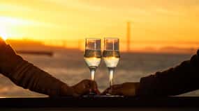 San Francisco: Golden Gate Bridge und Bay Sunset Cruise