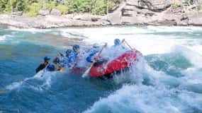 Banff: Horseshoe Canyon Whitewater Rafting Tour