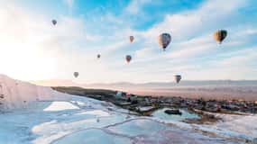Desde Marmaris Excursión de un día en globo a Pamukkale con almuerzo