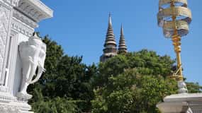 De Phnom Penh: Excursão à montanha Oudongk e à ilha Koh Chen