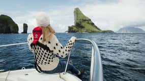 Vágar: Private Sightseeing Boat Tour with Local Skipper