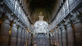 De Aurangabad: Excursão particular de 2 dias às grutas de Ajanta e Ellora