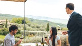Val d'Orcia: degustazione di vini e cibi in un podere