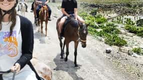 Akrotiri Excursión guiada de un día a caballo a una playa