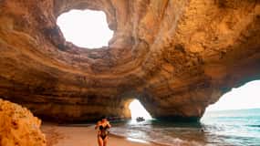 Portimão: Gruta de Benagil, Passeio de Lancha na Praia da Marinha