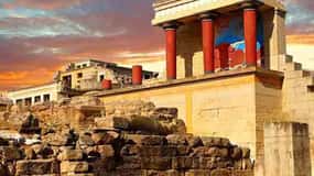 Heraklio:Palais Knossos-Musée-Heraklio tout en SKIP La ligne