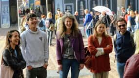 Visite à pied d'Utrecht avec un comédien local comme guide