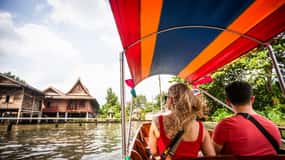 Bangkok Floating Market & Boat Ride to an Orchid Farm