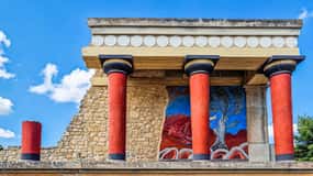 Crète : Palais de Knossos, ville d'Héraklion, visite guidée du marché