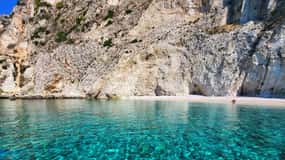 Paleokastritsa: Kasteli, Blue Caves, & Limni Beach Boat Trip