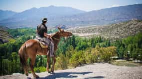 From Mendoza: Sunset Horseback Ride and Asado in the Andes