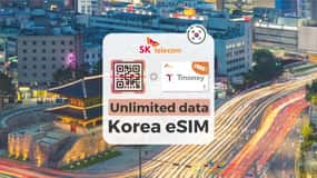 South Korea: Unlimited Data and Voice eSIM