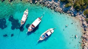 Bodrum: Black Island Tour with Lunch and Swimming Stops