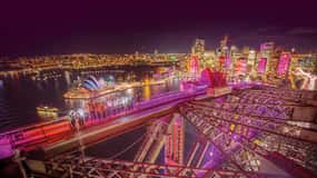 La escalada vívida del Puente de Sydney