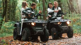 Cancun : Excursion tropicale en VTT avec tyrolienne et baignade dans un cénote
