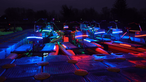 Belfast: Guided Nighttime Hydrobike Tour on the River Lagan