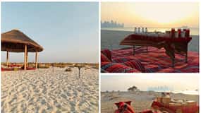 Doha: Cena privata sull'isola di Safliya con trasferimento in barca