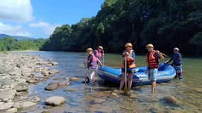 Rivière Kiulu : Excursion d'une journée en groupe partagé (rafting et VTT)