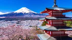 From Tokyo: Fuji Mountain Area - FujiQ - Lake Kawaguchiko - Chureito Pagoda