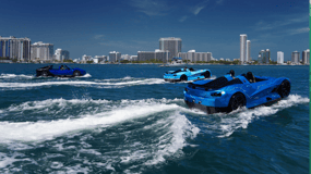 San Juan: WATER JET CAR- Blue McLaren Experience