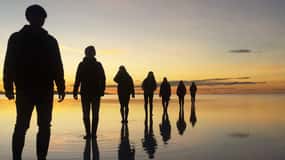 Bolivia: starlights and sunrise in Uyuni salt flat