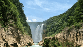 Water adventure: Tamul waterfall and Water Cave cenote.