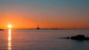 Sunset at the Island of S.Andrea Gallipoli - With aperitif