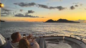 Privat solnedgång på Sorrentokusten