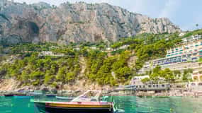 From Sorrento: Capri Boat Cruise with Swimming and Prosecco