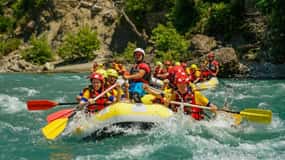 From Permet: Vjosa River Rafting and Benja Thermal Baths