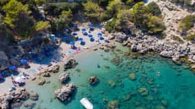 Rhodes: Anthony Quinn Bay E-Bike Tour with Snorkeling