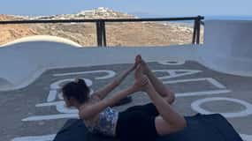 Morning Yoga & Hike in Santorini, Stillness & Local Vibes