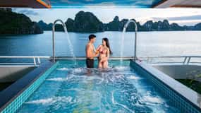 Bahía de Halong: Crucero de Lujo de un Día, Cuevas, Kayak y Almuerzo Buffet