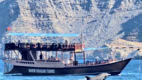 Khasab: Cruzeiro em Dhow com almoço, observação de golfinhos e snorkeling